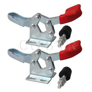 

CNBTR 2pieces Quick Release Horizontal Toggle Clamp Pressure Tip 30kg Capacity