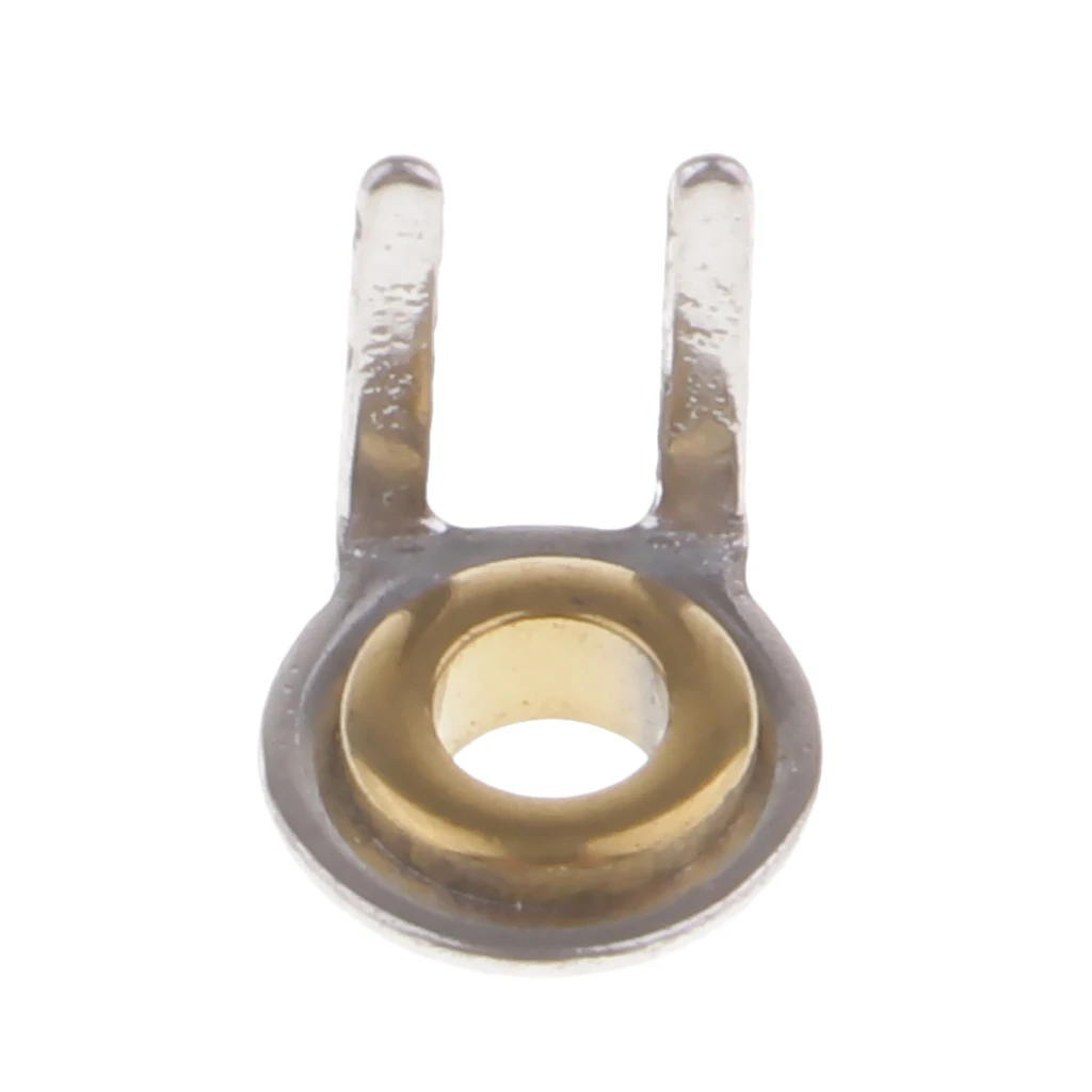 10 Pieces Stainless Steel Double Leg Fishing Rod Guides Tips Ring Repair Kit Inner Diameter 2mm DIY Rod Building Accessories