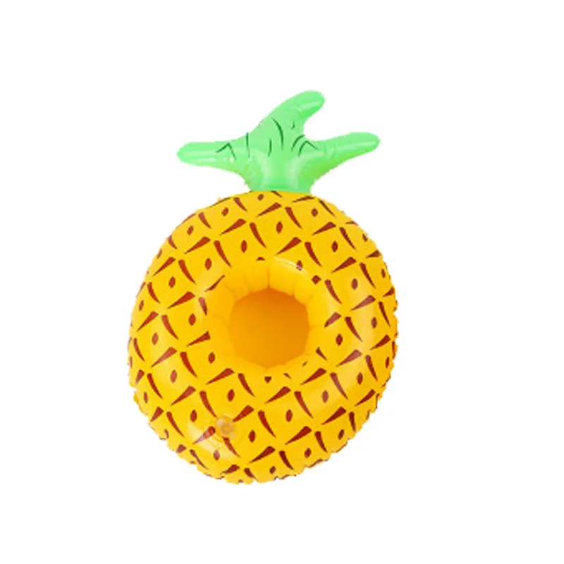 pineapple 26x16cm Надувной мини-держатель для воды для бассейна, поплавок для напитков, пляжные игрушки для фестиваля, вечерние плавающие единороги, фламинго - Цвет: pineapple 26x16cm