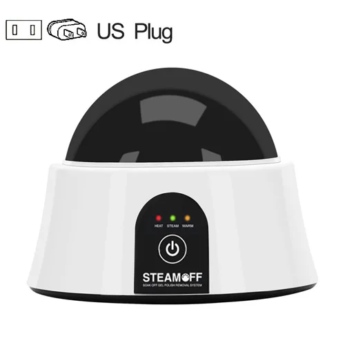 US PLUG Обновленная Паровая машина для удаления ногтей с гелем портативный Электрический аппарат для пароварки ногтей с кутикулой ложка-толкатель инструменты для гель-лака акрил - Цвет: US PLUG