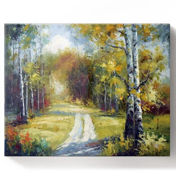 

Landscape Forest Nature Oil Painting Paint by Numbers on Canvas 30X40CM DIY Paint by Numbers Living Room Decoration Gift