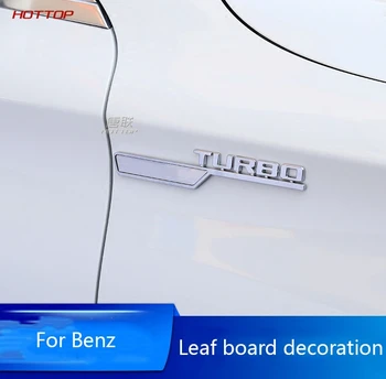 

For Benz AMG Fender Skirts Side Logo A Class B Class CLA Class E Class S Class Car Logo Body Modification Stickers