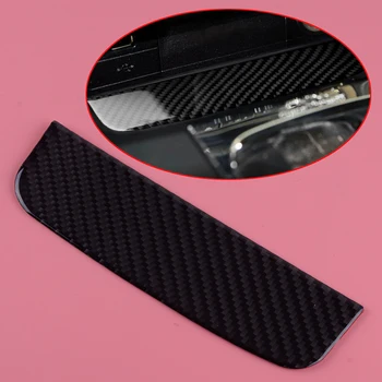 

DWCX Resin Rubber Carbon Fiber Texture Black Console Storage Box Trim Cover Decor fit for Ford Mustang 2015 2016 2017 2018 2019