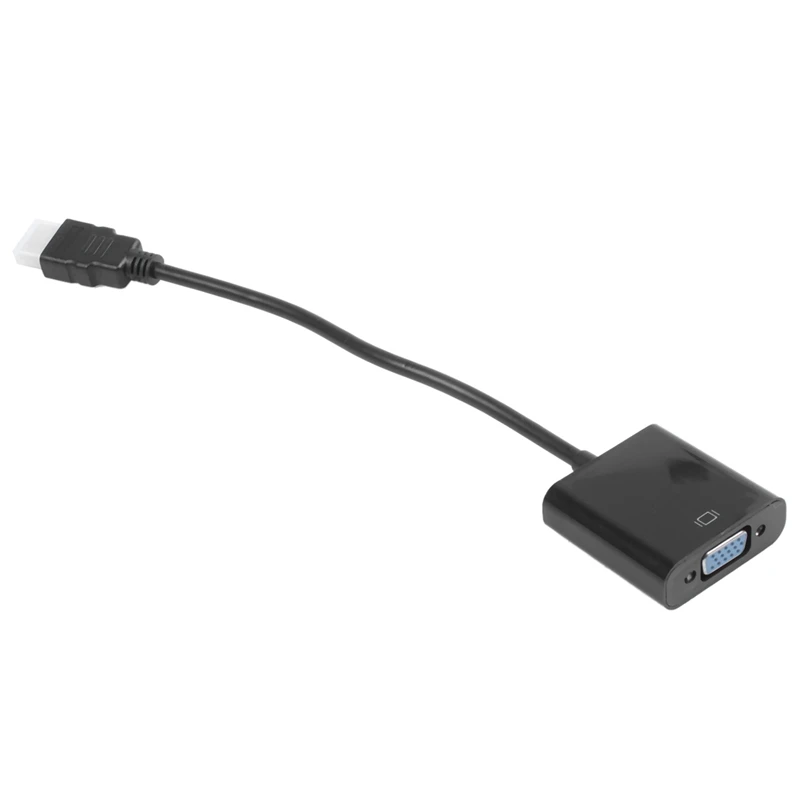 [Обновленная версия] HDMI 1080P к VGA Кабель-адаптер конвертер для ПК ноутбук без питания, Raspberry Pi-черный