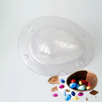 

Reusable DIY Baking Craft Fondant Cake Sugar 3D Chocolate Mould Durable Dinosaur Easter Egg Shape Crystal Mold Colorful Egg Mold
