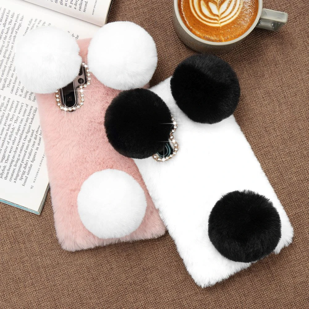 LCHULLE Cute Case for Huawei Mate 20 P20 P30 Lite Pro Nova 4e Warm Fluffy Furry Fur Lovely Phone Back Cover Shell Coque Capa |