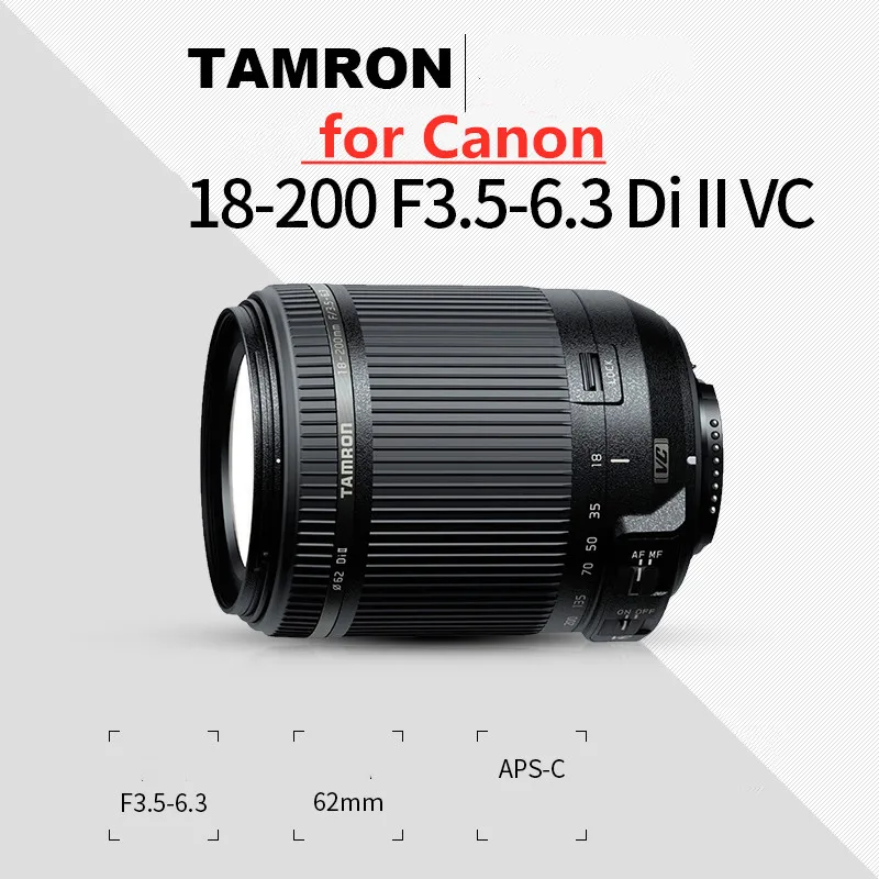 

ForTamron 18-200mm Lens for Canon 18-200 f/3.5-6.3 Di II VC( Image Stabilization) Lens for Canon 1300D 700D 760D 60D 70D T3i T5i