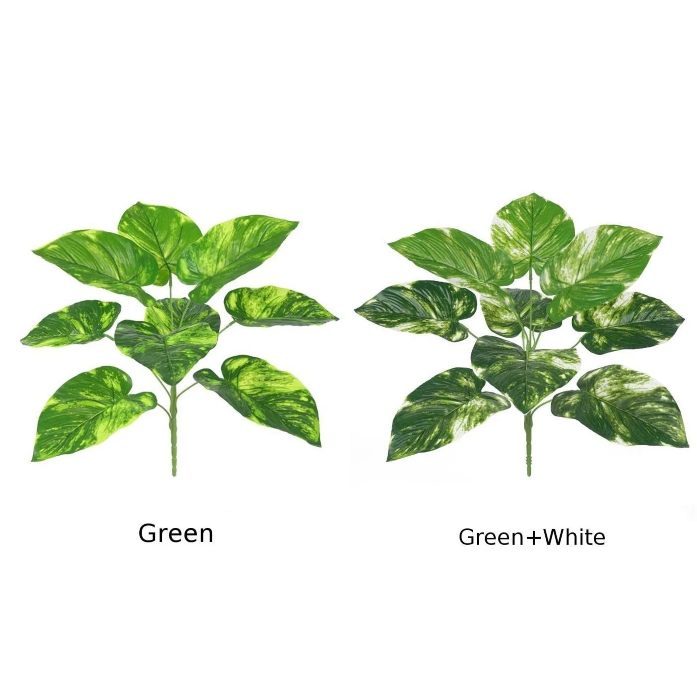 2 Colors Artificial Evergreen Leaf Plants Fake Tree Leaves Greenery Decorative