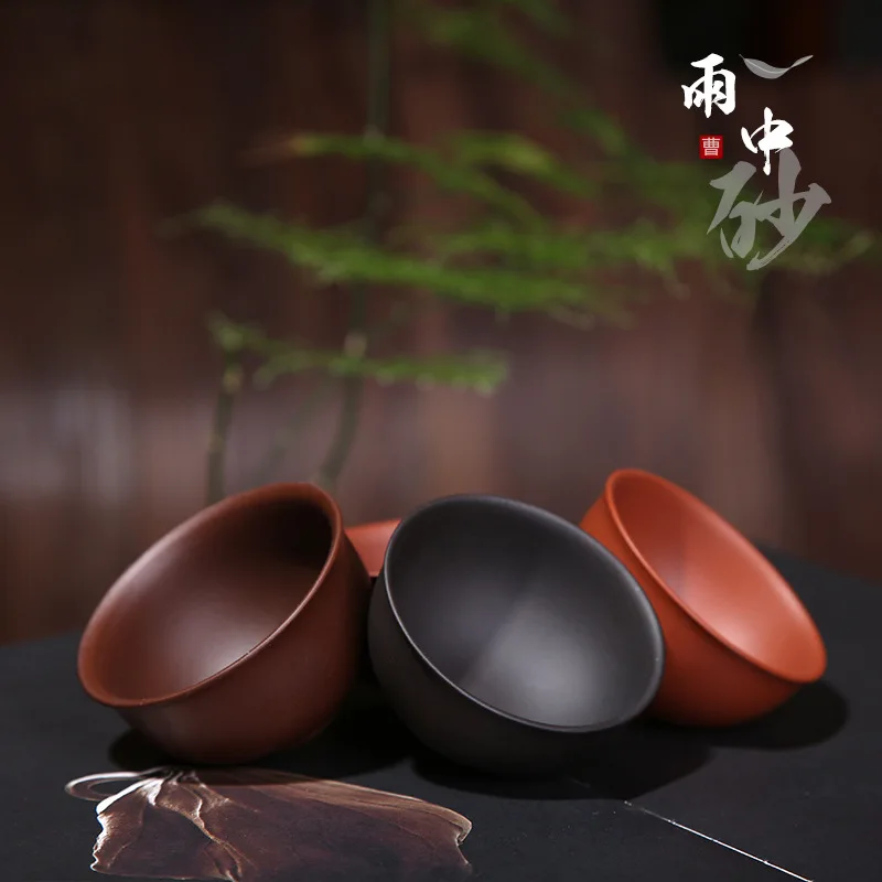 

Clay Cup Raw Ore Clay Small Glass Teacup Wholesale Manufacturers Direct Selling Kung Fu Tea Set Accessories Customizable