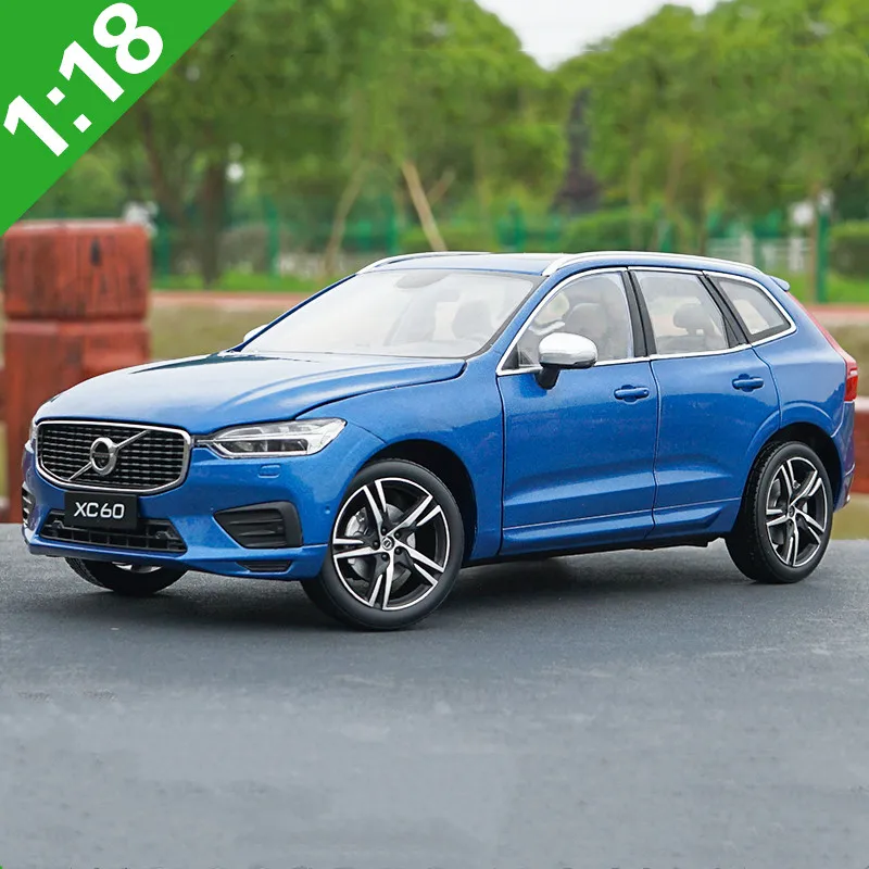Изысканный подарок 1:18 VOLVO XC60 роскошный SUV сплав модель, усовершенствованная литая металлическая коллекция и модель украшения - Цвет: Sports-Blue