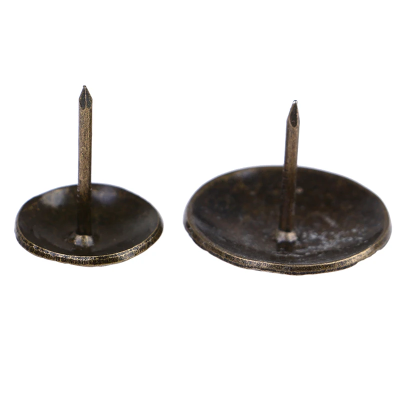 10pcs Furniture Hardware Vintage Style Bronze Turtle Back Decorative Upholstery Nail Jewelry Gift Box Sofa Decorative Tacks Stud