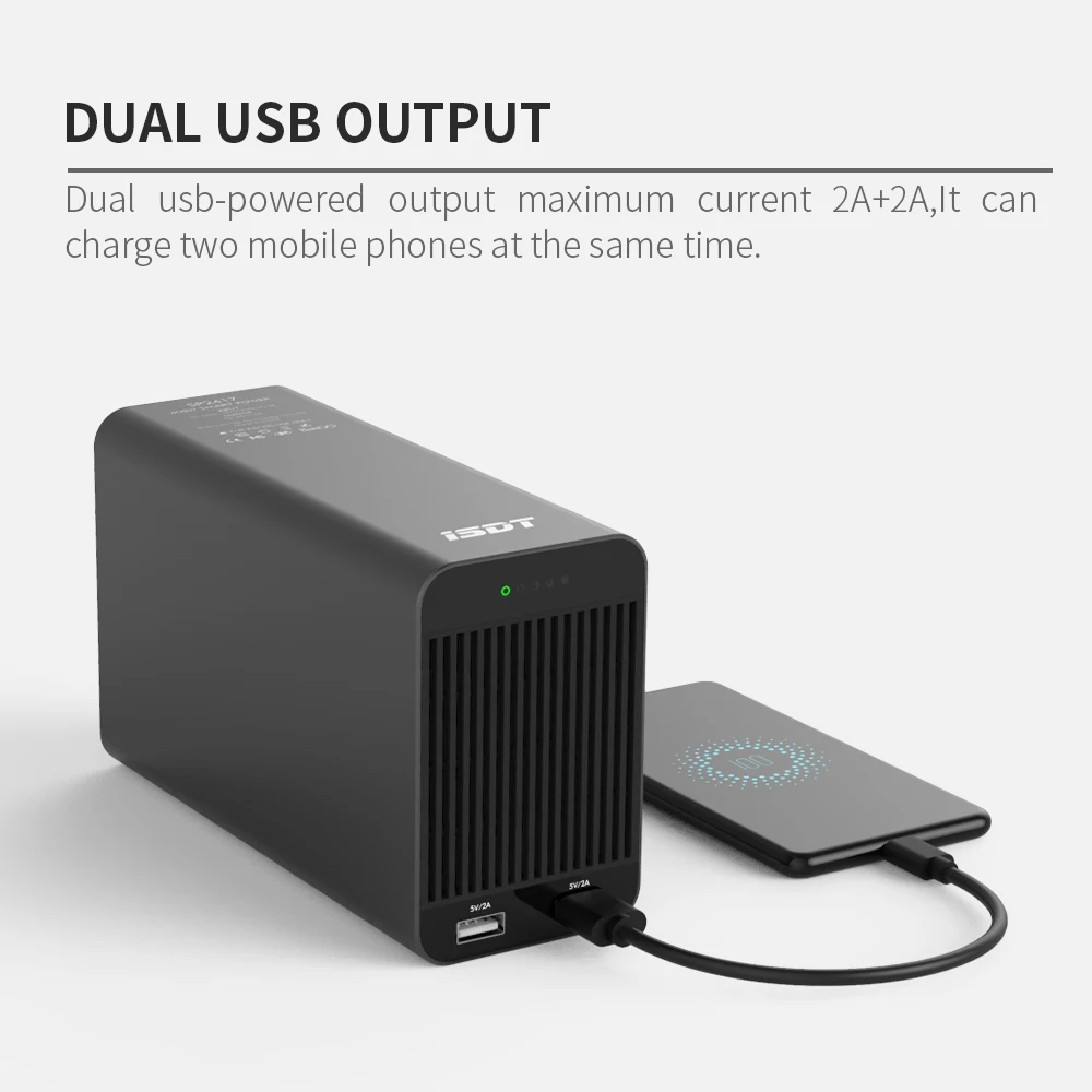 2019 New ISDT SP2417 400W / SP2425 600W RC Battery Charger Adapter High Power Switch Smart Control With LED USB Charging 3