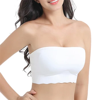 

Strapless Sexy Lingerie Tube Top Bras For Women Plus Size Thinpadded Bralette Brassiere Girl Seamless Wireless S M L XL