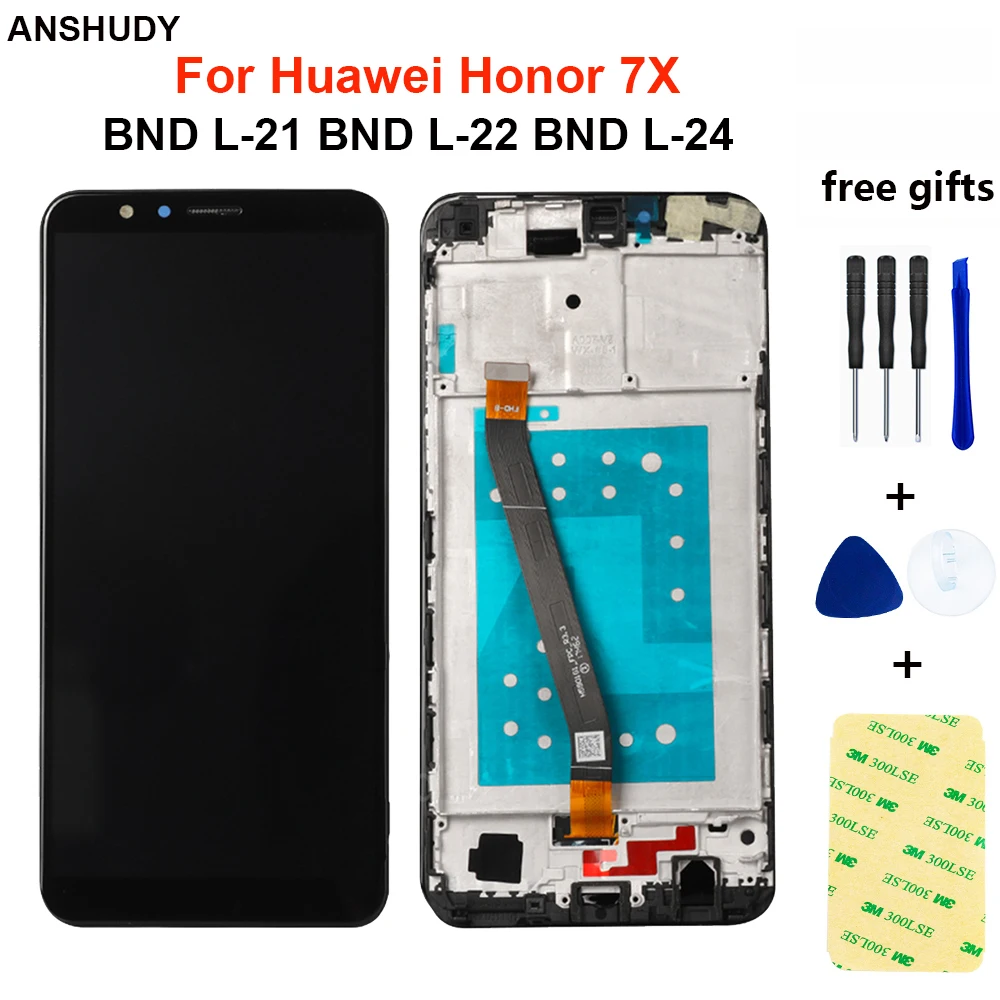 Для huawei Honor 7X BND-L21 BND-L22 BND-L24 ЖК-дисплей дисплей для Коврики SE кодирующий