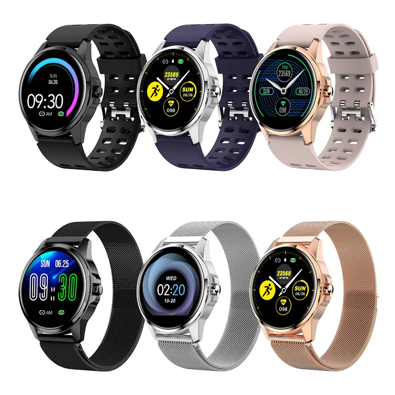 Pulseira à Prova Rastreador de Fitness Cor para Mulheres dos Homens Relógio Inteligente Toque Dwaterproof Água Freqüência Cardíaca Pressão Arterial Esportes Chamada Alarme Banda R23 - Image 6