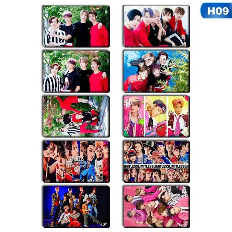 H09 10 шт./компл. KPOP NCT U 127 Empathy альбом Taeyong Mark автограф Фотокарта бумажные карты плакат - Цвет: H09