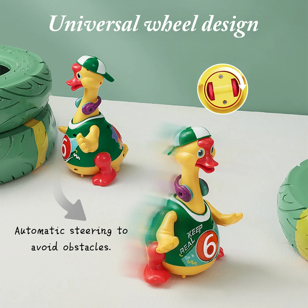 BC Babycare Baby Dance&Sing Duck Intelligent Talking Movable Hip Hop Swing Goose Toys Rattles Educational Music Electronic Toy 3