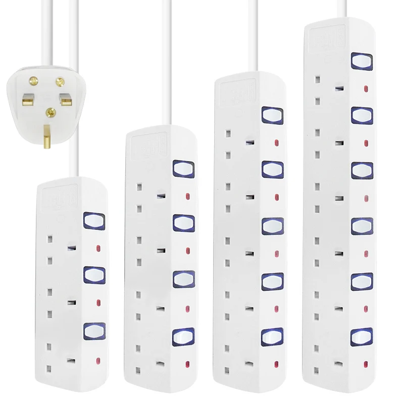 Мощность strup UK Розетка с USB Зарядное устройство Порты и разъёмы коробкой