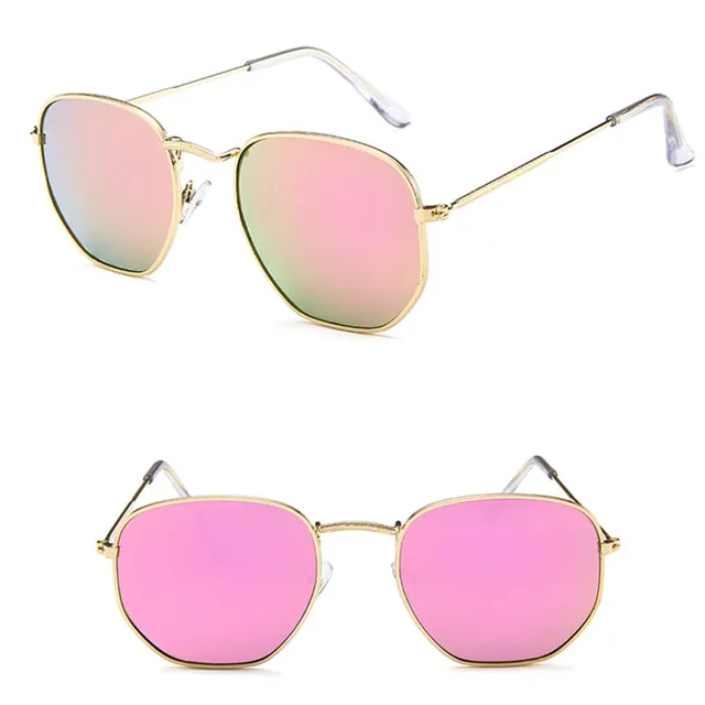 LeonLion 2021 Metal Classic Vintage Women Sunglasses Luxury Brand Design Glasses Female Driving Eyewear Oculos De Sol Masculino GoldPink