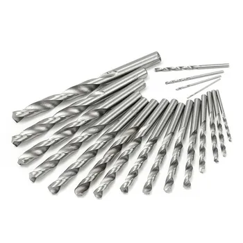 

FGHGF 19Pcs Titanium Coated Twist 1.5mm-10mm HSS High Speed Steel Diamond Drill Bit Set For Metal Drilling Power Tool