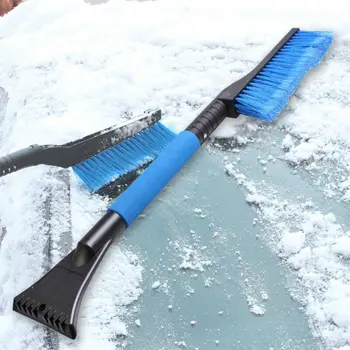 

UK Ice Scraper with Brush Car Windshield Snow Removal Frost Telescoping Broom