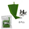 green 8pcs