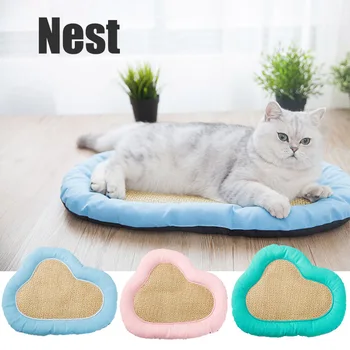 

Cat Cooling Mat House Summer Cloud Rattan Ice Pad Cushion for Kitten Dogs Cats Pets PI669