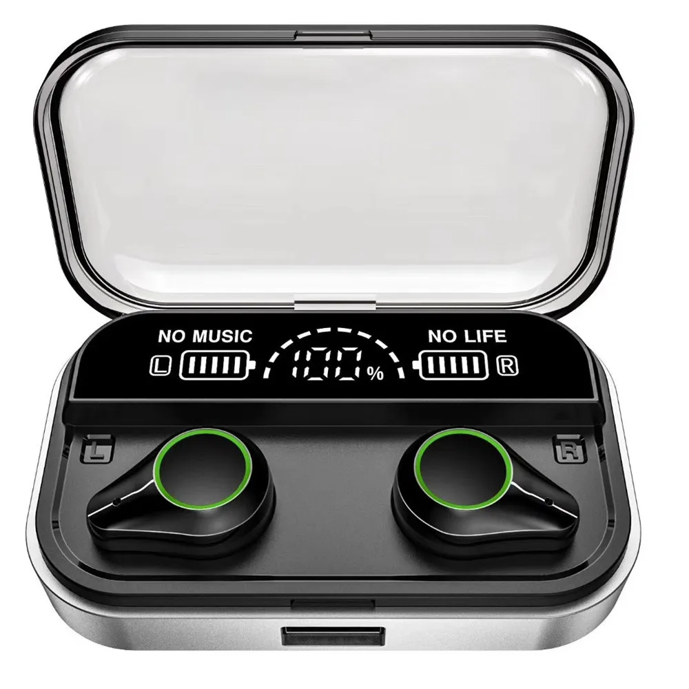 

Bluetooth 5.0 Earphones Digital Display Bluetooth Earphone Wireless Touch Headphone Sports Earbud Waterproof Headset 2600mAh