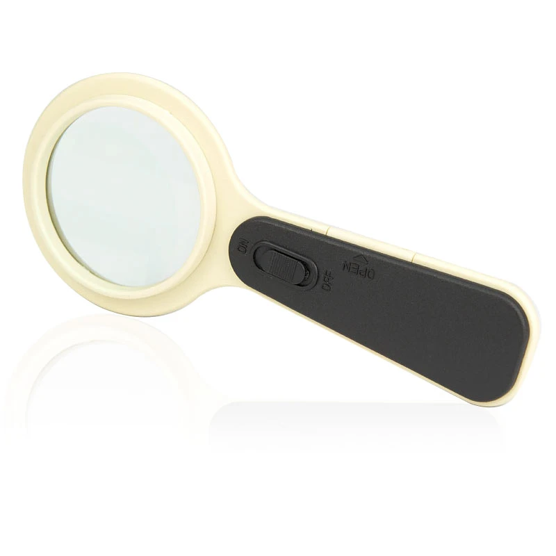AXZHYX Hand-held Magnifier Magnifying Glass Optical LED with Lights for The Elderly Reading Students Handheld Portable Multi-Function Identification Desktop Magnifying Glass AXZHYX Hand-held Magnifier Magnifying Glass Optical LED with Lights for The Elderly Reading Students Handheld Portable Multi-Function Identification Desktop Magnifying Glass