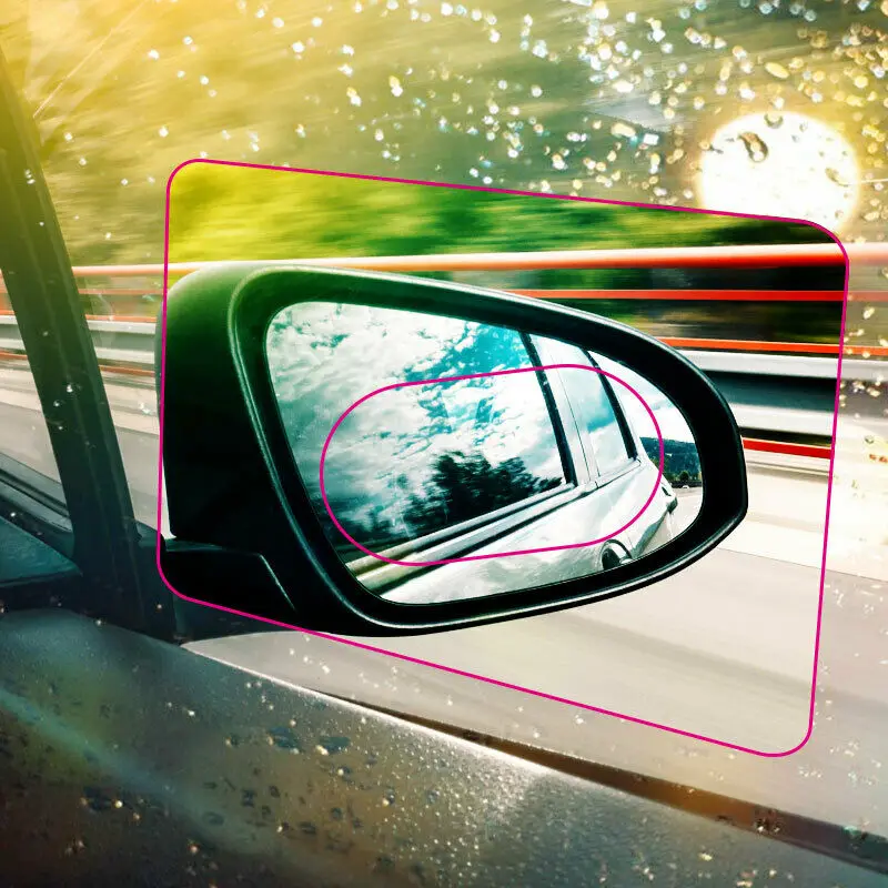 

Auto Rearview Mirror Film Anti-Fog Guard Moulding Protection Wrap Cover Sticker