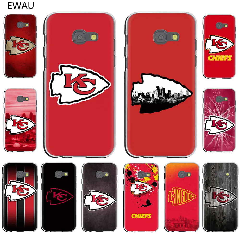 

EWAU Kansas City Chiefs hard Phone Case for Galaxy J7 J6 J5 J3 J2 J1 2015 2016 Prime 2017 EU US Version
