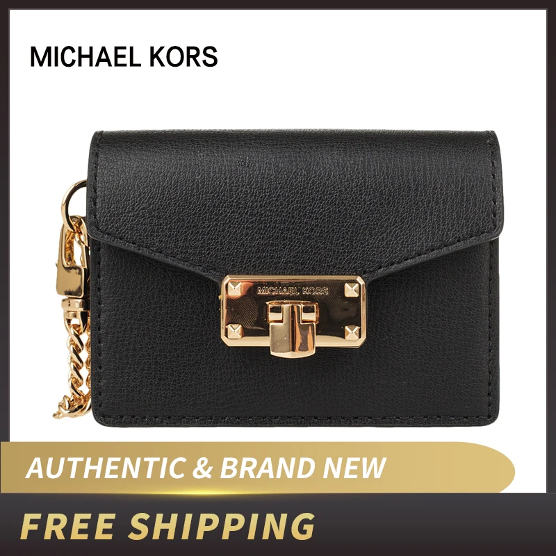

Authentic Original & Brand new Michael Kors luxury Plain Leather Card Holder wallet (35T9GYKD5L)