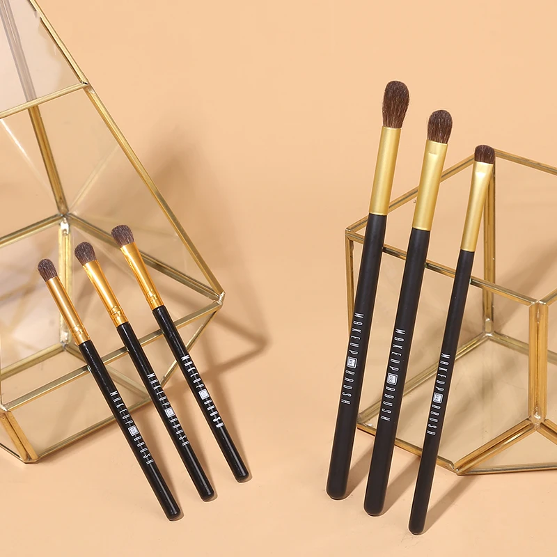 

New 3 Pcs Makeup Brush Set Cosmetic Brush Eyeshadow Brush Smudge Brush Makeup Tools For Beginner n