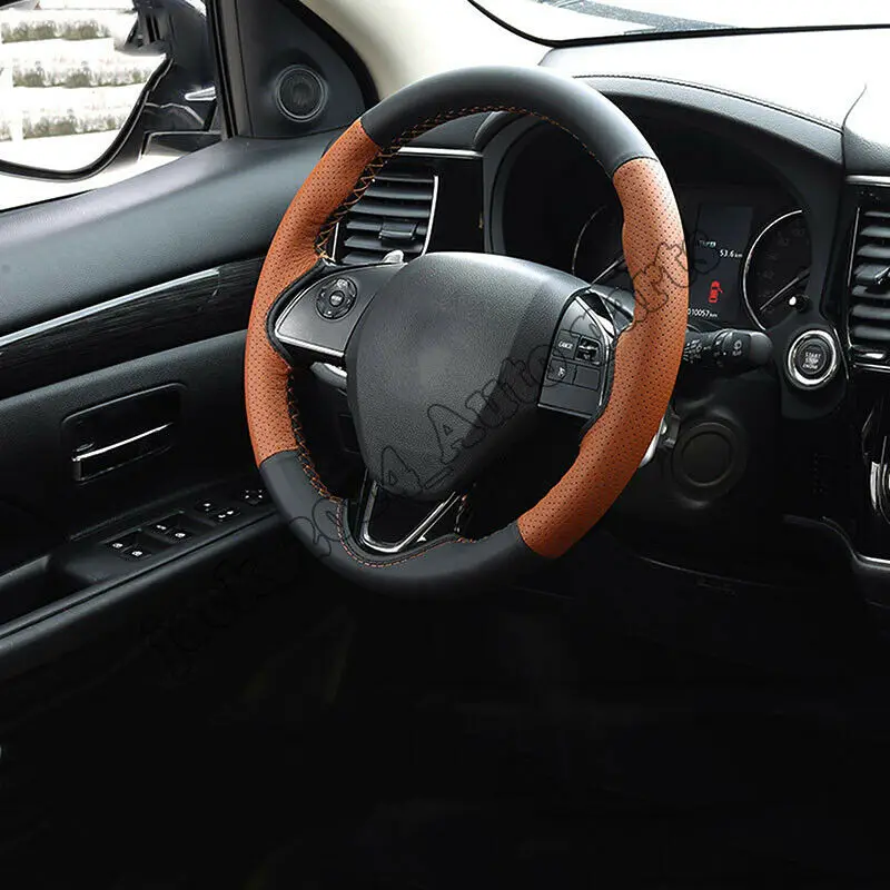 Крышка рулевого колеса автомобиля сумка из ПУ и кожи для Mitsubishi Outlander