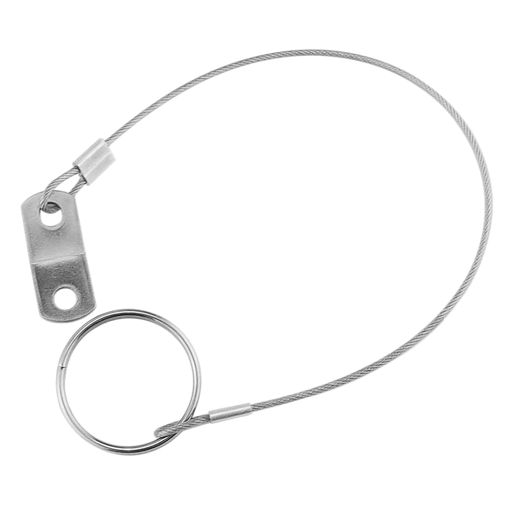 316SS Quick Release Pin Lanyard for Boat Bimini Top Deck Hinge Marine Accessories-150mm 6 inch