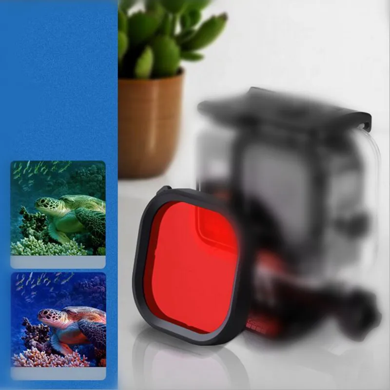 Для GoPro Hero 8 Аксессуары Для Подводного Погружения объектив цветной фильтр Набор для Go Pro HERO8 черный фиксированный корпус