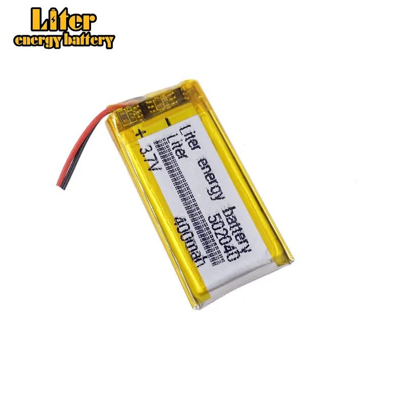 Перезаряжаемые 3 7 V литий-полимерные батареи 502040 400 mah с PCB для MP3 MP4 MP5 GPS электронная
