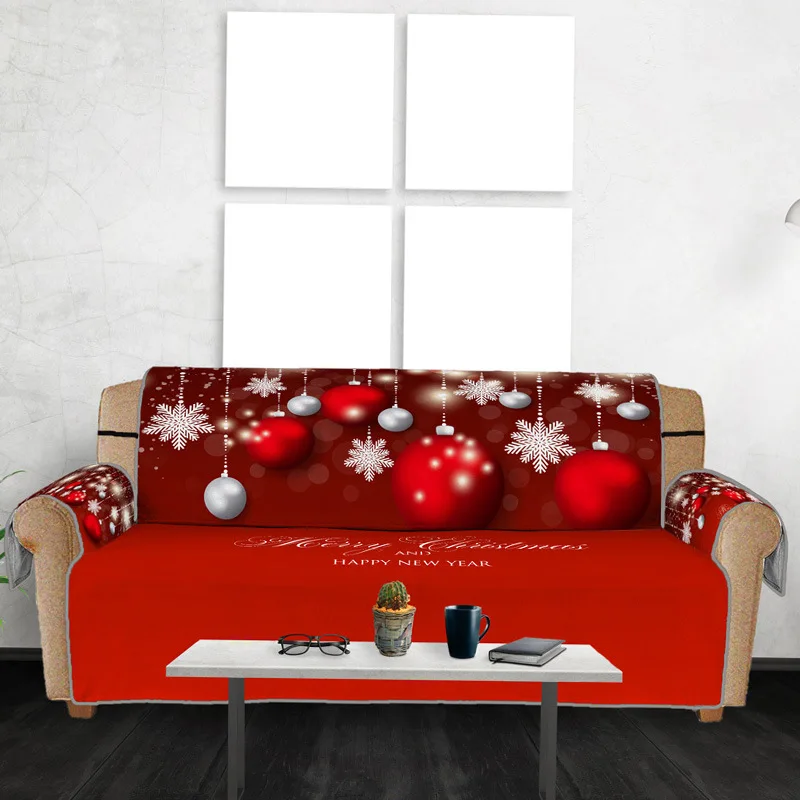conjunto cubre sofa con dibujos animados 3d de navidad cubierta protectora para sofa accesorios de decoracion para el hogar