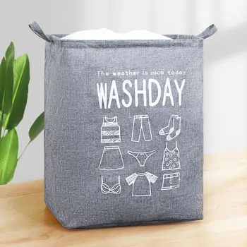 

Storage bag for clothes quilt to move clothes finishing bag gray brown pink blue Bedroom dirty clothes basket large capacity