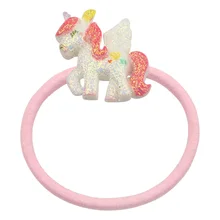 Сделай Сам японская Корейская Милая полимерная повязка на волосы с единорогом повязка на голову для девушек для завязывания волос нейлоновая лента для волос аксессуары для волос