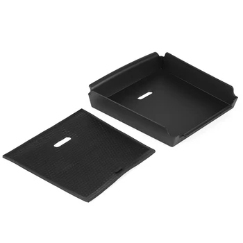 

1 pc Black ABS Car Armrest Storage Box Built-in non-slip prevent armrest box rolling interior Accessories for Alfa Romeo Giulia