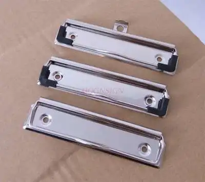 

10pcs Clip Metal Stainless Steel Clip Menu Universal Exhibition Board Flat Head Drawing Clip