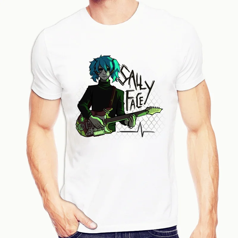 Sally Face футболка с круглым вырезом и короткими рукавами Летняя Повседневная модная футболка унисекс для мужчин и женщин - Цвет: I