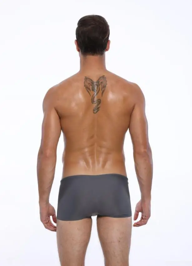 Private BOYTHOR Men's Low-Waist Boxer Swimming Trunk Sexy Tight-Fitting Sports Swimwear Swimming Quick-Drying