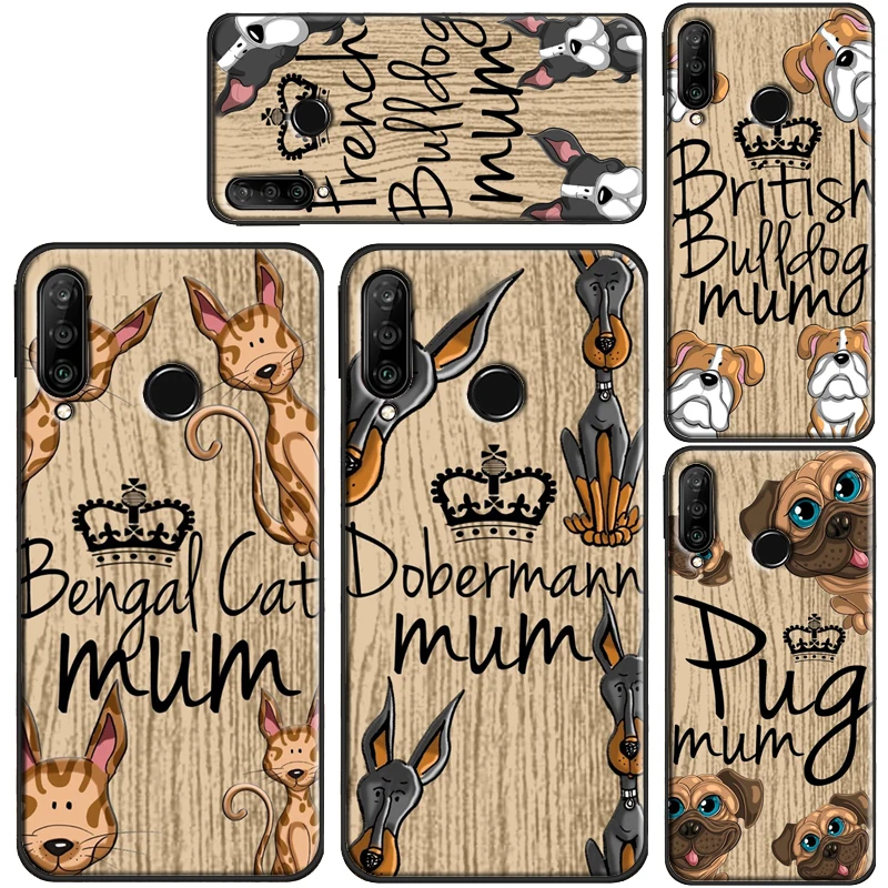 Sprocker mum Boxer dog Basset hound милый чехол для питомца Huawei P Smart 2019 Z P10 P30 Lite P20 P40 Pro Mate 20 10 30
