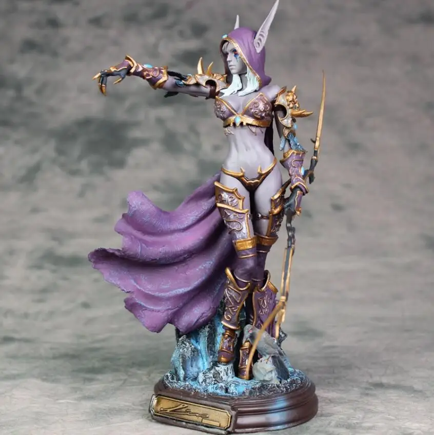 opp bag 22 см Фигурки из игры Cataclysm Sylvanas Windrunner фигурка коллекционная игрушка модель ПВХ - Цвет: opp bag