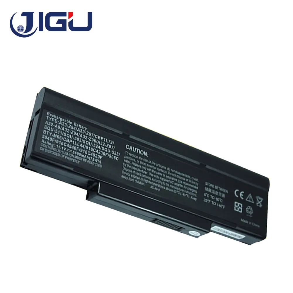 Батарея JIGU 7800mAh для Asus A9 F2 F3 F3J F3S M51 S96 S96J Z53 Z94 SQU 503 511 526 528 529 706 718|battery for asus|battery asus m51asus