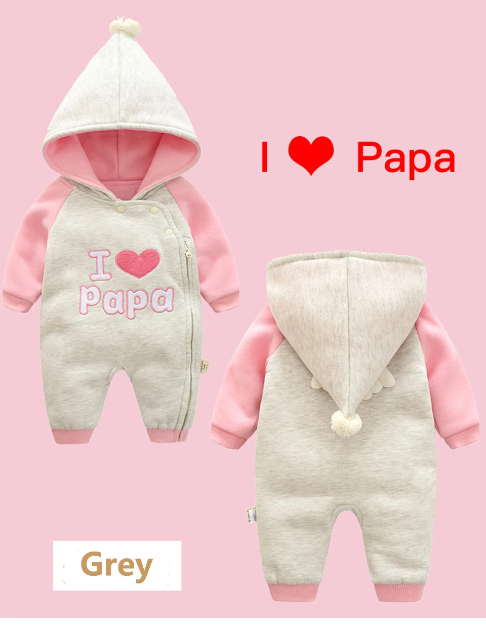 Боди для новорожденных хлопок I Love Papa Mama дизайн печати Зима Весна Боди Одежда комбинезон короткая одежда для маленьких девочек