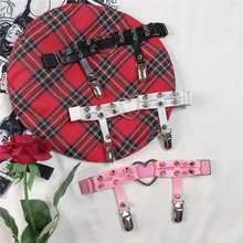 Новейшая модель; пикантные женские портупея сердце ножная цепочка пояса с резинками Косплэй Спайк высокое качество эластичное кольцо на бедро подвязки