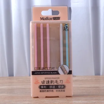 

5 tablets threading knife scraping knife eyebrow thrush 7589 threading makeup artist beginners set tool